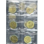 Zestaw, Klaser (x3) z polskimi monetami obiegowymi PRL (ok. 93 szt.)