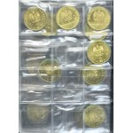 Zestaw, Klaser (x3) z polskimi monetami obiegowymi PRL (ok. 93 szt.)