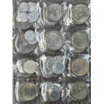 Zestaw, Klaser (x3) z polskimi monetami obiegowymi PRL (ok. 93 szt.)
