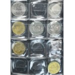 Zestaw, Klaser (x3) z polskimi monetami obiegowymi PRL (ok. 93 szt.)