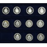 Zestaw, Zestaw srebrnych medali pamiątkowych z Janem Pawłem II (33 szt.)