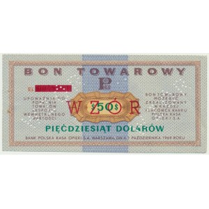 Pewex, 50 dolarów 1969 - WZÓR - Ei -