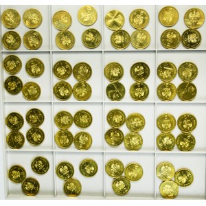 Zestaw, 2 złote GOLD NORDIC 2001-2010 (60 szt.)