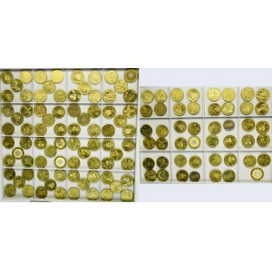 Zestaw, 2 złote GOLD NORDIC i 5 złotych (ok. 127 szt.)