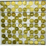 Zestaw, 2 złote GOLD NORDIC i 5 złotych (ok. 127 szt.)