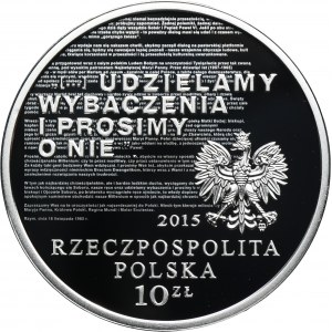 10 złotych 2015 50. Rocznica Wystosowania Orędzia Biskupów Polskich do Niemieckich