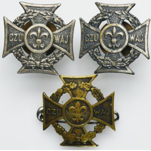 Zestaw, Krzyż harcerski (3 szt.)