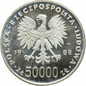 50.000 złotych 1988 Piłsudski
