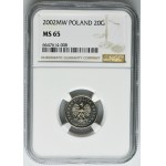 20 groszy 2002 - NGC MS65
