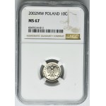 10 groszy 2002 - NGC MS67