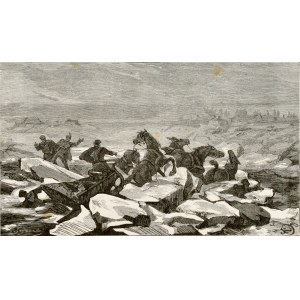 Juliusz KOSSAK (1824-1899), Katastrofa podczas przeprawy przez Niemen do Malinek - do narzeczonej Pana Mohorta
