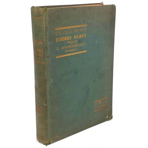 PEIPER - KODEKS KARNY I PRAWO O WYKROCZENIACH wyd.1936r.