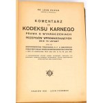 PEIPER - KODEKS KARNY I PRAWO O WYKROCZENIACH wyd.1936r.