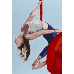 Ewa Krzywińska (ur. 1976, Wrocław), Red silk on the wind, 2024
