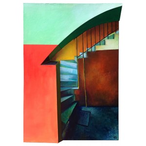 Lukasz GAWROÑSKI (b. 1979), Blue Stairs, 2024