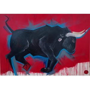 Dominika RADOMSKA (née en 1986), #1, de la série : Bulls on the red carpet, 2022
