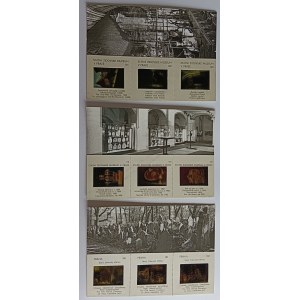 ZESTAW 3 POCZTÓWEK, PRAGA, PRAHA, CZECHY, JUDAIKA, ŻYDZI, ŻYD, MUZEUM, SYNAGOGA, CMENTARZ ŻYDOWSKI, POCZTÓWKI POŁĄCZONE Z 3 MNIEJSZYMI NEGATYWAMI