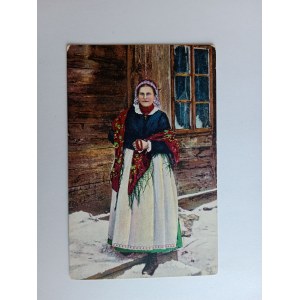 POSTCARD TYPES POLISH FOLK COSTUMES PRE-WAR
