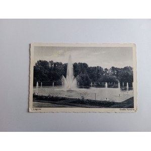 POSTCARD LEGNICA LIEGNITZ FOUNTAIN 1941
