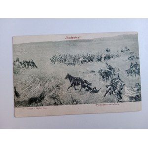 POSTCARD POLISH PAINTING KOSSAK STYKA RACŁAWICE NATIONAL CAVALRY PRE-WAR 1917