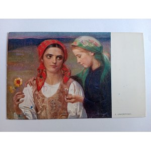 POSTCARD POLISH PAINTING UNIERZYSKI PRE-WAR