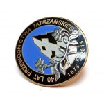 40 LAT PRZEWODNICTWA TATRZAŃSKEIGO T.T. 1875-2015 ODZNAKA TURYSTYCZNA