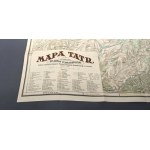 MAPA TATR 1:50 000 Adam TOMASZEWSKI [1923] z autografem autora