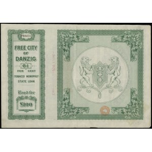 Slobodné mesto Gdansk, 6 1/2 % pôžička na 100 libier, 10.10.1927, Gdansk