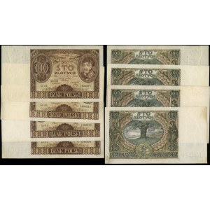 Poland, set: 4 x 100 zloty, 9.11.1934