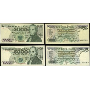 Poland, set: 2 x 5,000 zloty, 1.12.1988