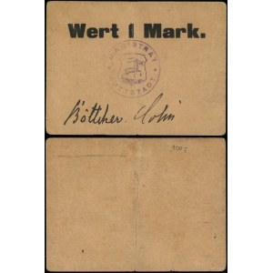 East Prussia, 1 mark, no date (1914)
