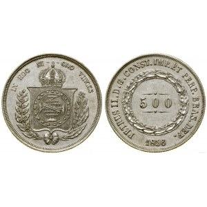 Brazil, 500 reis, 1856, Rio de Janeiro