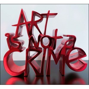 M. BRAINWASH - GUETTA THIERRY France 1966 "L'art n'est pas un crime" Sculpture en résine 20.3x15.2 cm, édition 95 copies.