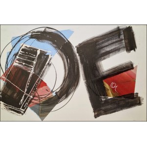 DEL DONNO ANTONIO Benevento 1927 - 2020 "Transparent" Technique mixte sur toile cm 60x40, datée 2019. Inscrit et signé au dos. Archivé sur photo par les Archives générales Del Donno.