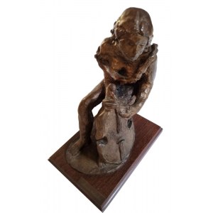 COLOMBINI MAURILIO Piombino 1933 &quot;Senza titolo&quot; Scultura in bronzo cm 20x33(h)x14. Firma in lastra sulla base a destra. Pezzo unico. Autentica su foto a cura della Galleria Arca.