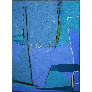 CASCELLA TOMMASO Roma 1951 &quot;Un giorno smarrito&quot; Tecnica mista su tavola cm 60x80 del 2010. Sul retro firma, data ed etichetta della galleria di provenienza. Autentica ed archivio su foto.