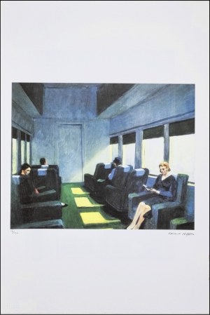 HOPPER EDWARD Stati Uniti 1882 - 1967 "Senza titolo" Riproduzione litografica offset su carta Arches France Infinity cm 38,3x57,1. Firma in stampa sul fronte in basso a destra, tiratura 16/150 a sinistra. Timbro a secco a cura della Georges Isra
