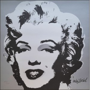 WARHOL ANDY Pittsburgh 1928 - New York 1987 &quot;Marilyn Monroe&quot; Serigrafia su cartoncino cm 60x60. Firmata sul fronte in basso a destra, tiratura 1877/2400 a sinistra. Sul retro timbro CMOA.