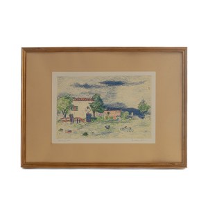 GIOVANNI OMICCIOLI La fattoria, multiplo su carta