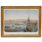 Lot of two multiples on paper with city views