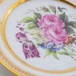 Pair of white porcelain knife plates,