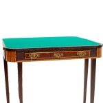 Rectangular shaped booklet game table