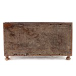 Walnut coin chest with nine drawers