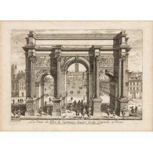 Gabriel Perelle La Vue de l'Arc de Septimius Severe et du Capitole a Rome