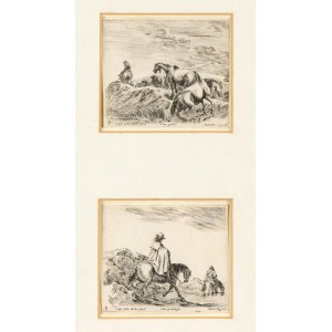 Stefano della Bella Two engravings from the diverse capricci series
