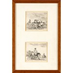 Stefano della Bella Two engravings from the diverse capricci series