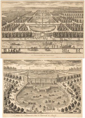 Gabriel Perelle Lot of two engravings from Vues des plus belles maisons de France