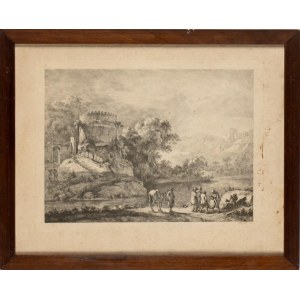 Jean Jacques de Boissieu Landscape with rescue from the water