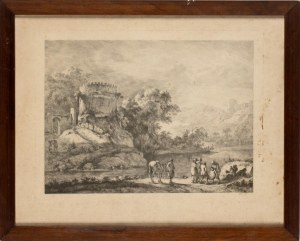 Jean Jacques de Boissieu Landscape with rescue from the water