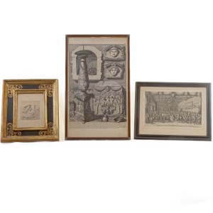 Lot de trois multiples sur papier